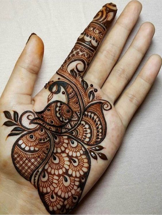 Bold Wrist Cuff Mehndi Designs