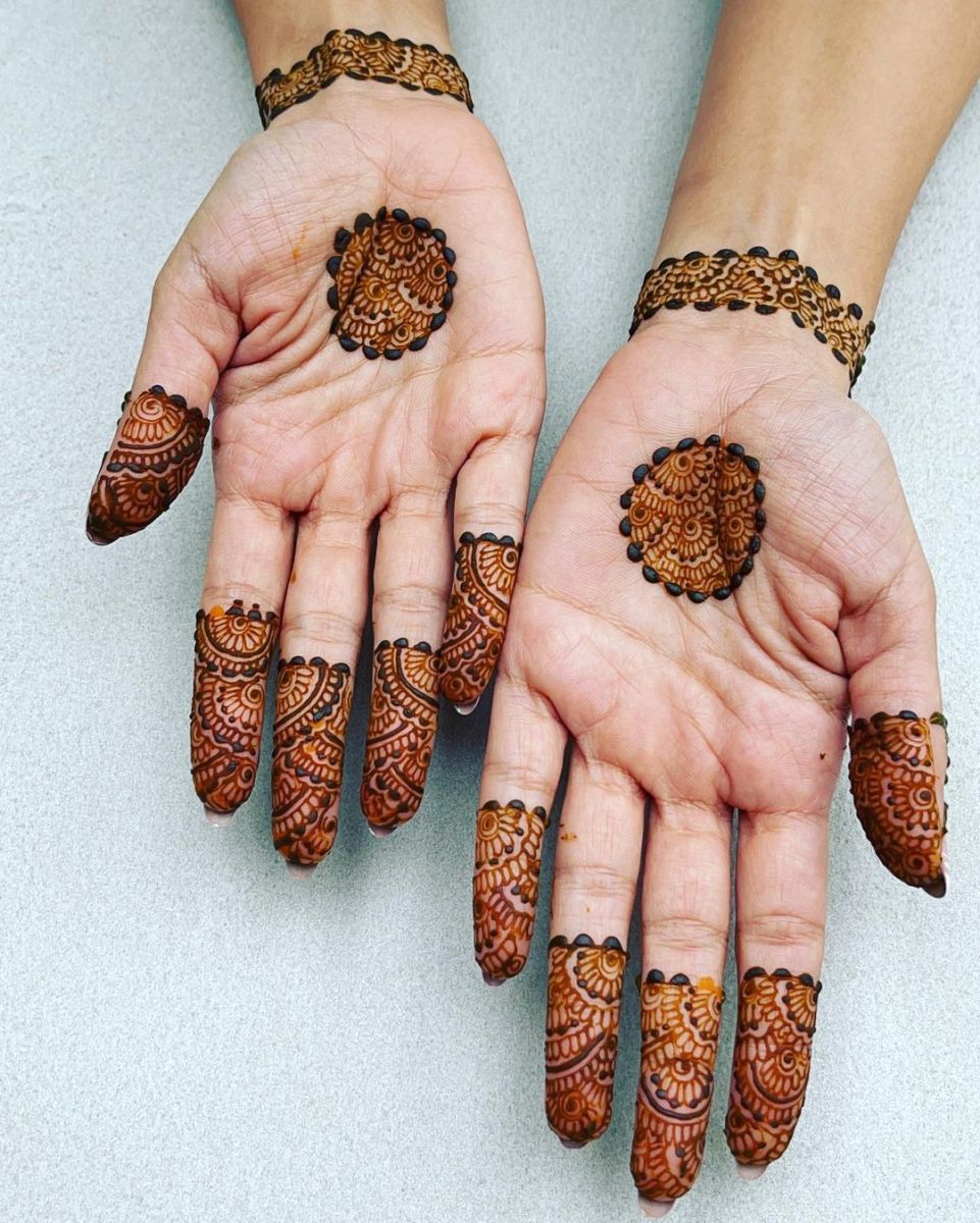Floral Vine Mehndi Designs